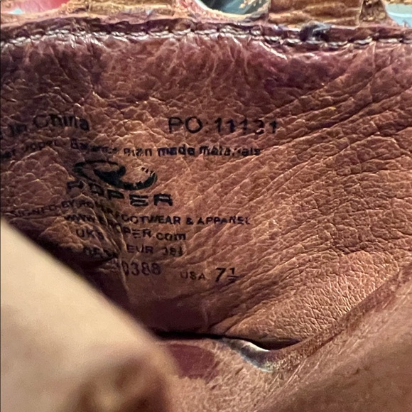 Roper Brown Embroidered Women's Mules - Picture 7 of 7